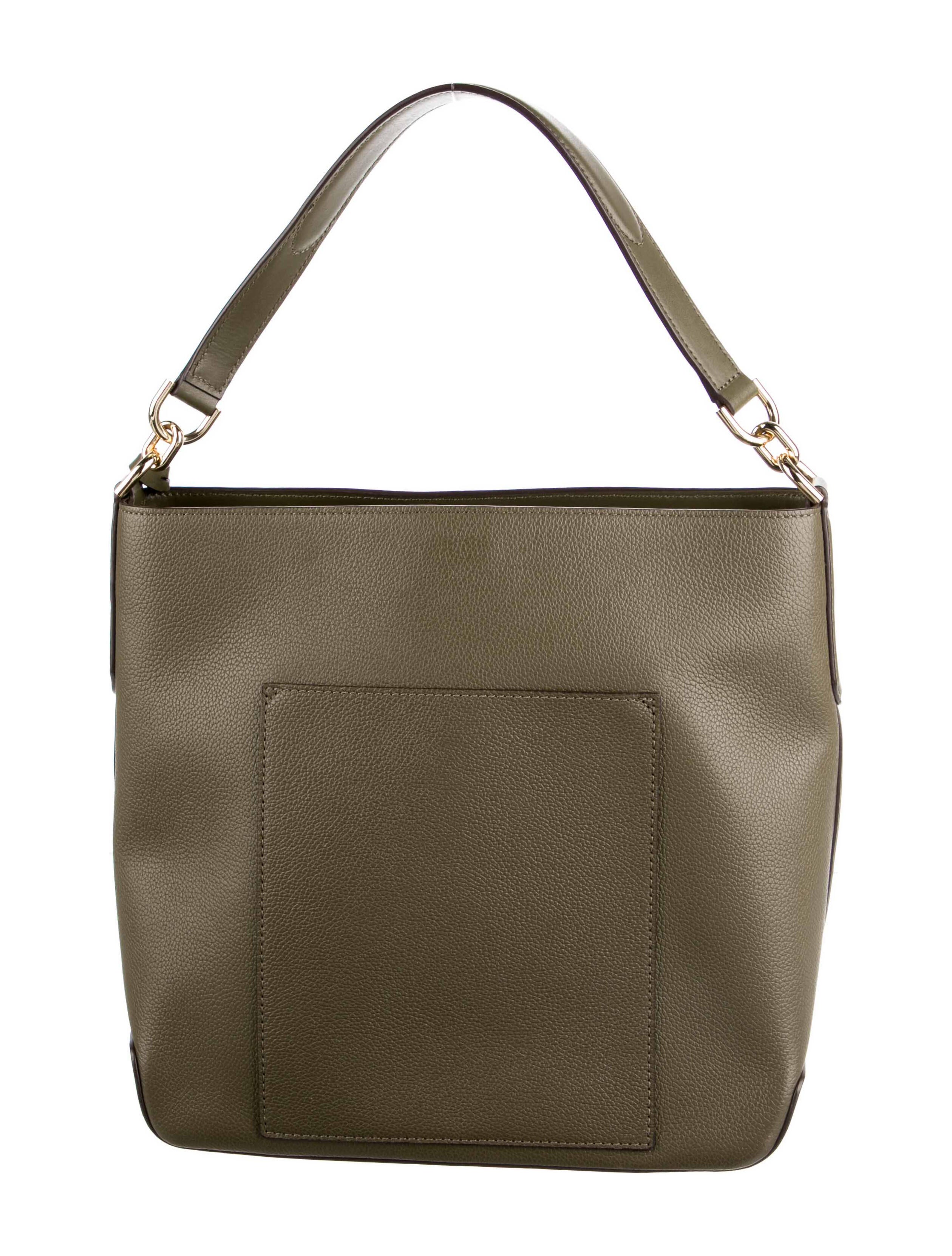 Michael Kors Leather Embellished Bucket Bag